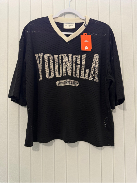 YoungLA Other - YoungLA 4187 Varsity Football Cropped Jersey NWT Size Large
